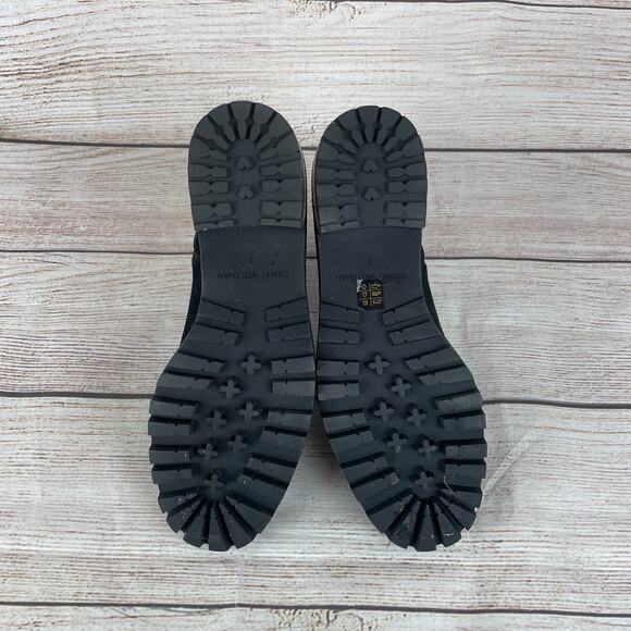 Stuart Weitzman Maelie Womens Sz 5B Suede Booties Black Zip - Picture 8 of 10